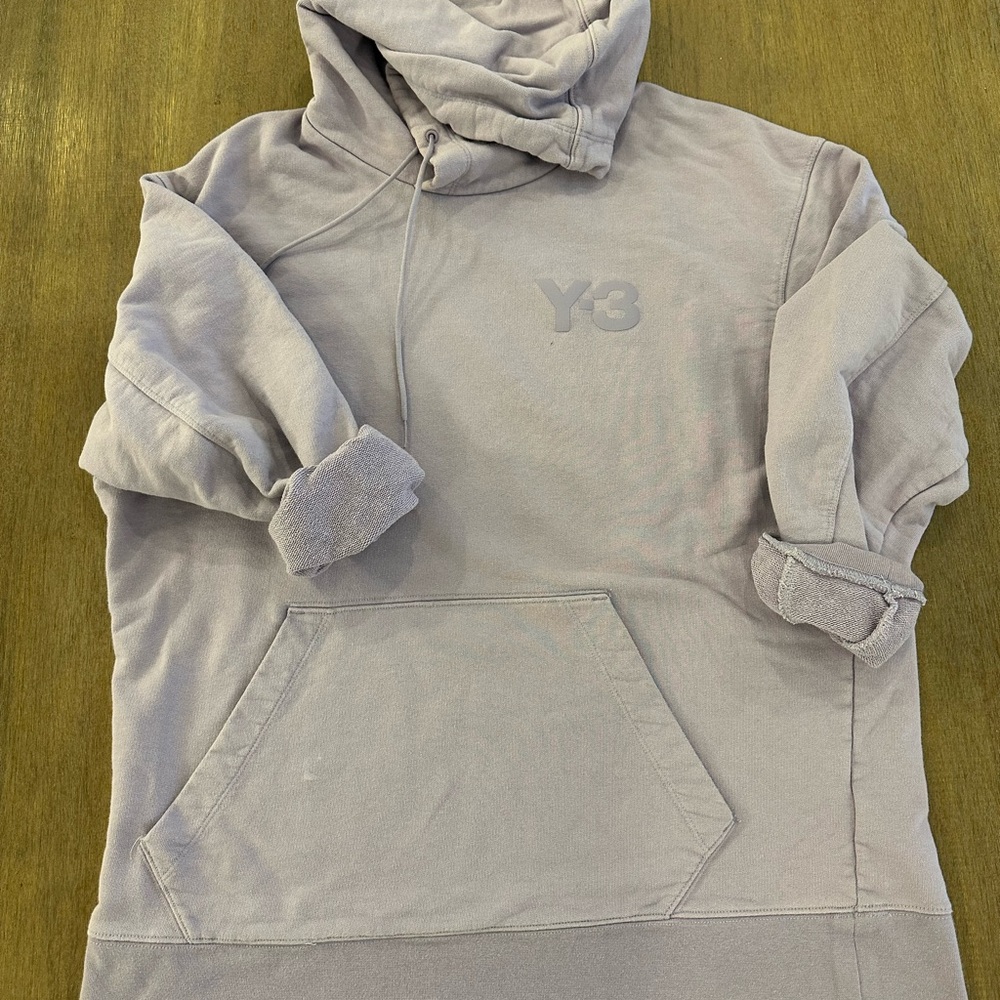 Y-3 Light Gray Hoodie Sweater